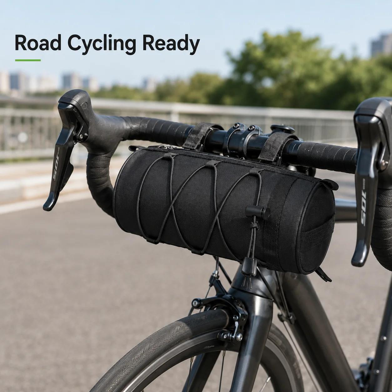 Black Bicycle Handlebar Bag Ny - Mountain Biking Hip Pack recension och pris