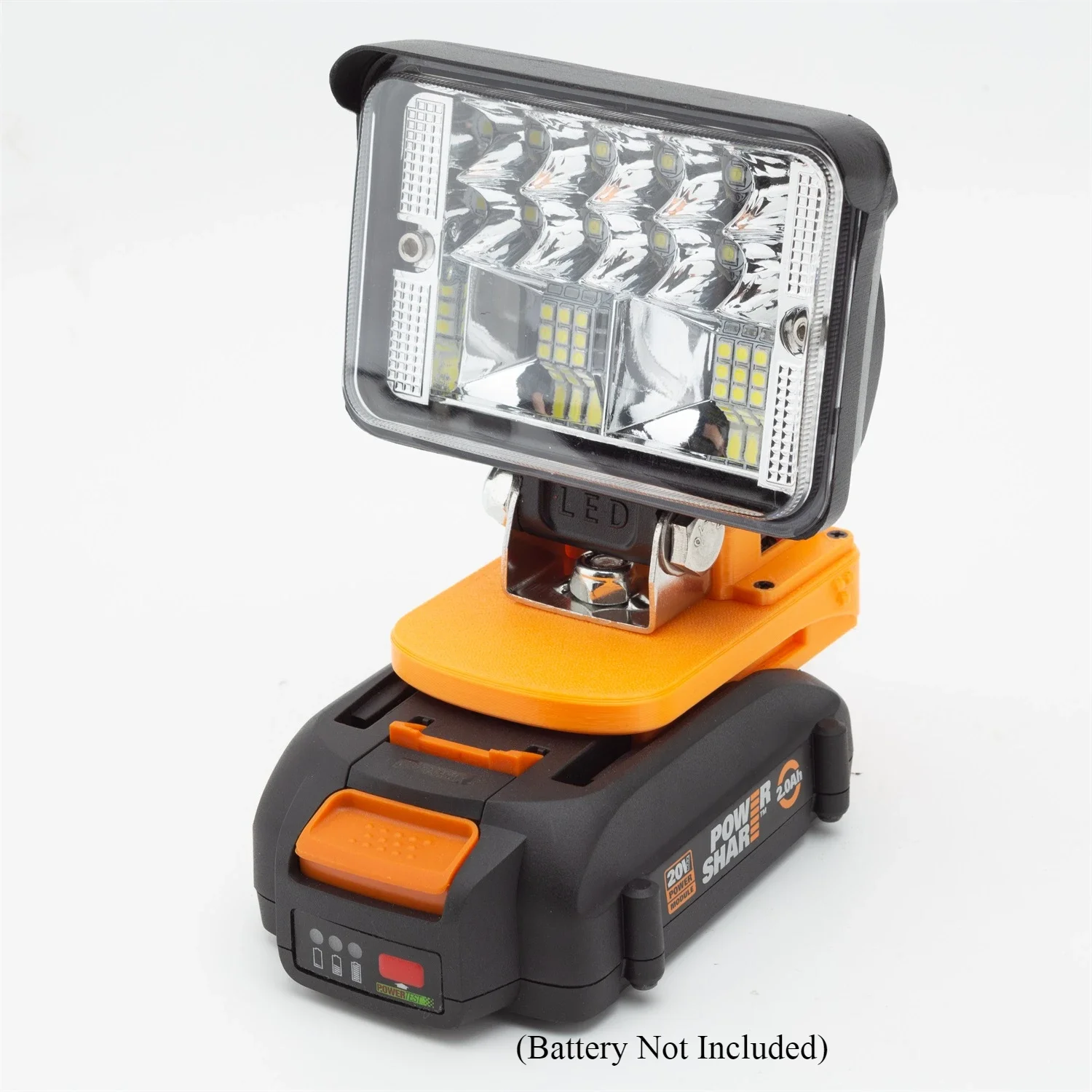 For Worx 6PIN 20V Lithium  Battery Outdoor And Indoor Portable LED Wireless Work Light TYPE-C USB Adapter Converter(No Battery)