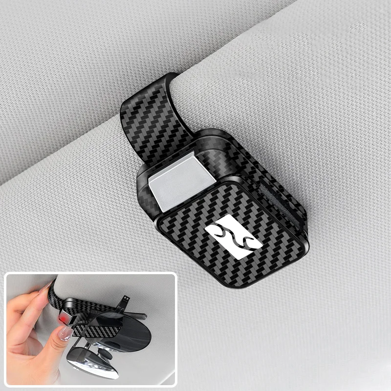 

Car Sun Visor Eyeglass Hanger Clip Portable Glasses Holder For BYD YangWang U8 U9 Interior Accessories
