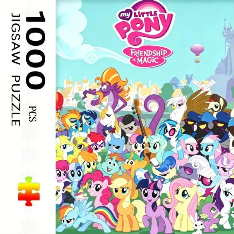 Large Size Jigsaw Puzzle 500/1000 Pcs Cartoon My L-Little P-Pony Jigsaw Jigsaw Puzzles for Adults Stress Relief Toys Gifts