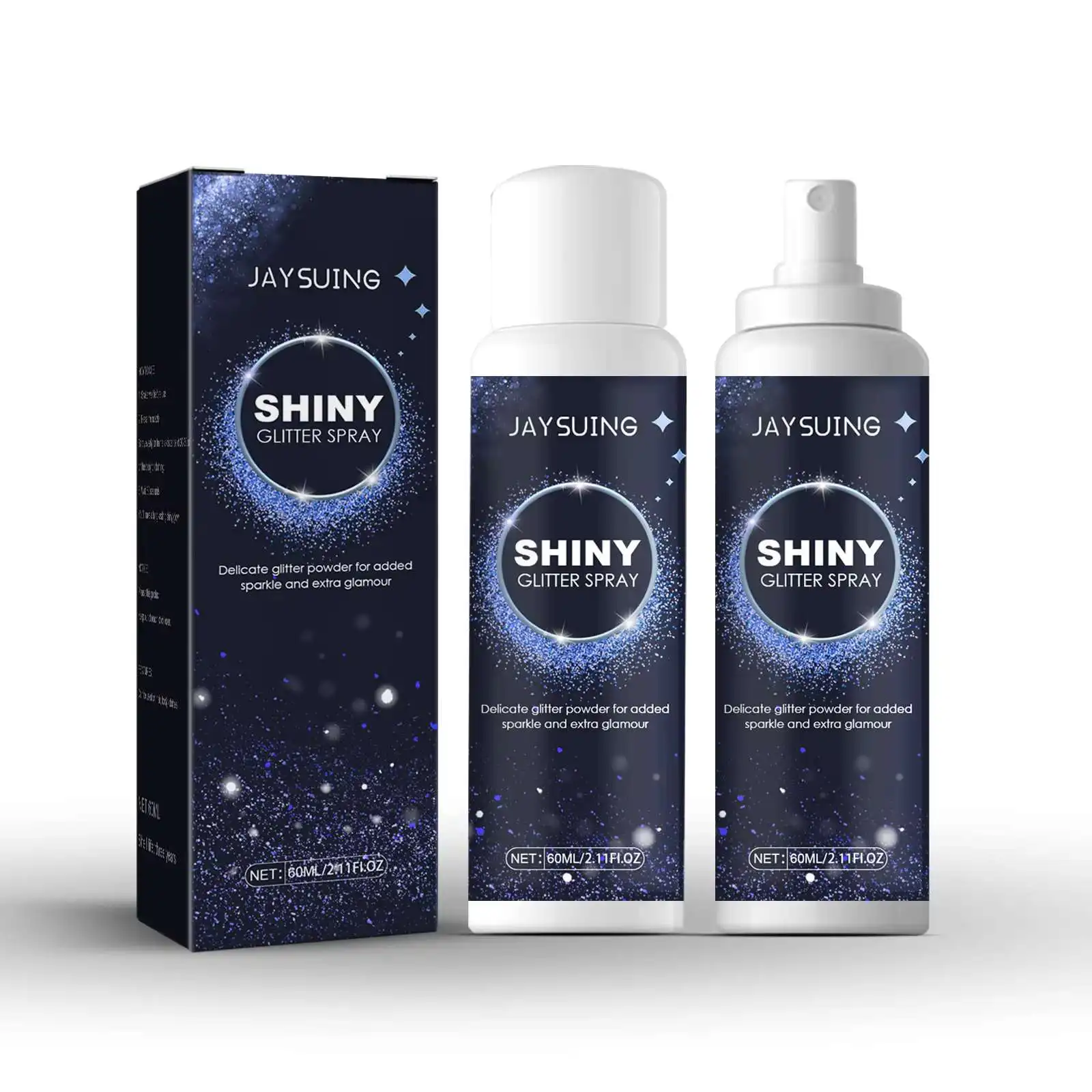 Body Glitter Powder Long Lasting Shimmer Sparkle Party Makeup Waterproof Hair Clothes Shiny Highlighter Powder Spray High Gloss