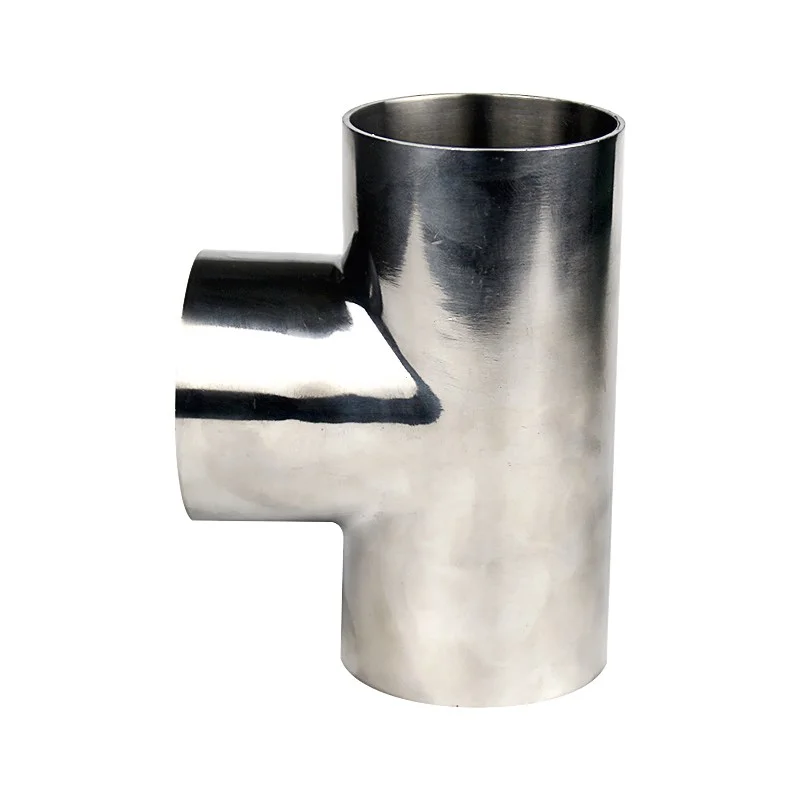 TYPE T Joint Sanitary Welding Pipe Connection Fittings polishing 304 Stainless Steel Food grade