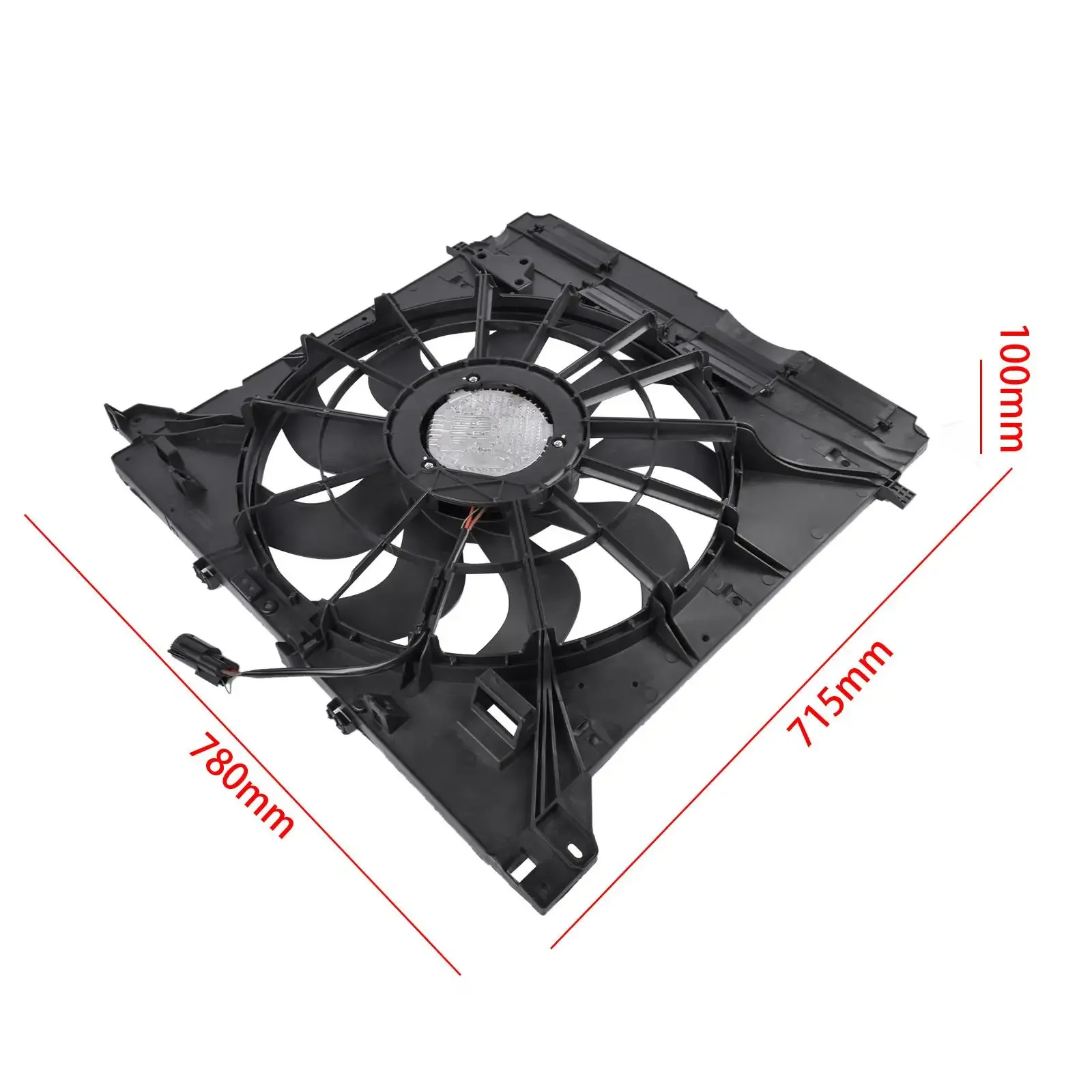 AP03 L1MZ8C607A Dual Rad& Cond Fan Assy For Ford Explorer 2.3L 3.0L 2020-2021 Models