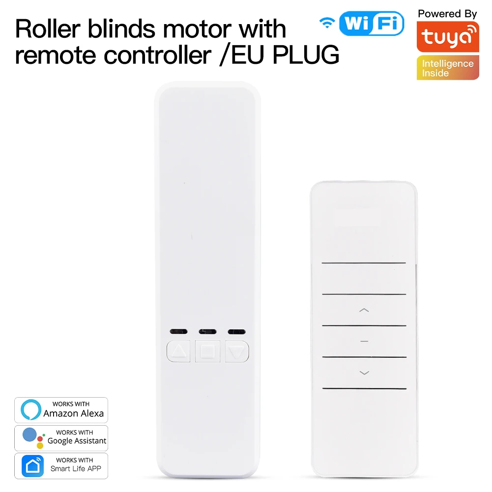 MOES Tuya WiFi Smart Motor Elektrische kettingrolgordijnen Schaduw Sluiter Drive RF Remote Kit Smart Life-app via Alexa/Google