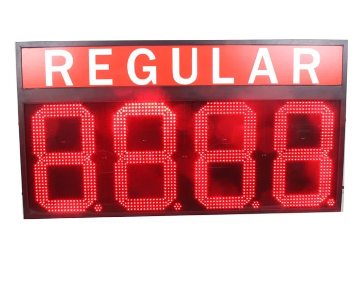 Neues Design Tankstellen LED Preis schild mit LED Hintergrund beleuchtung Brief Zeichen