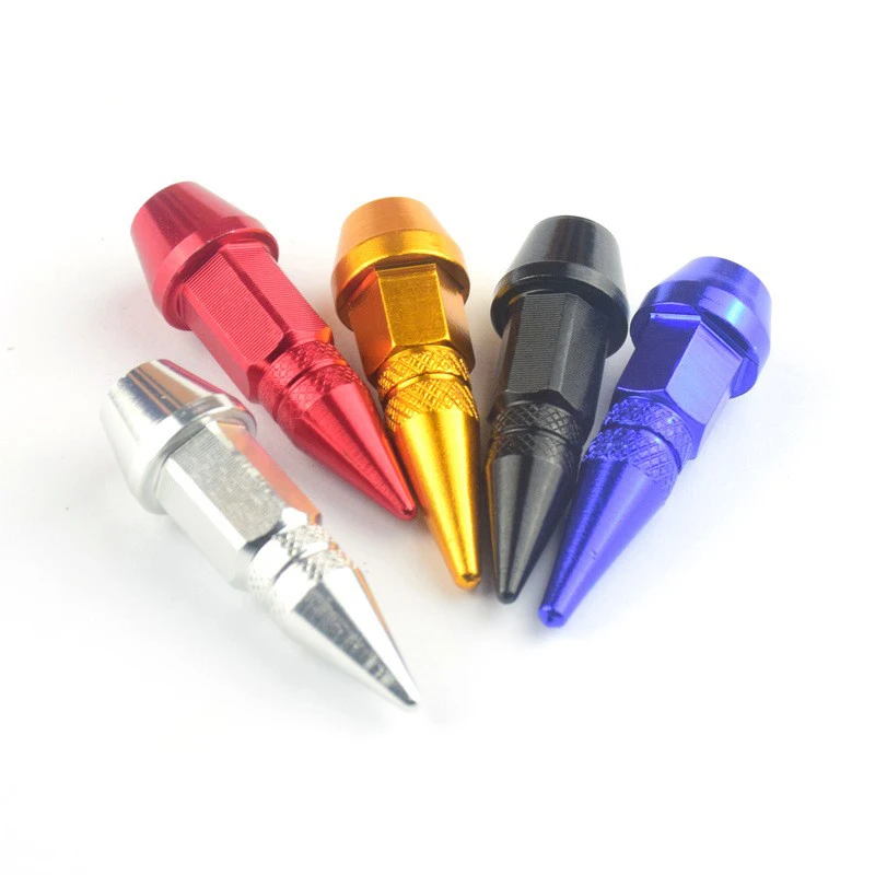 

1PC 45mm Car Motorcycle Bullet Wheel Tire Valve Caps Dustproof Valve Caps Cover Car Styling Auto Exterior Accessories Wholesale