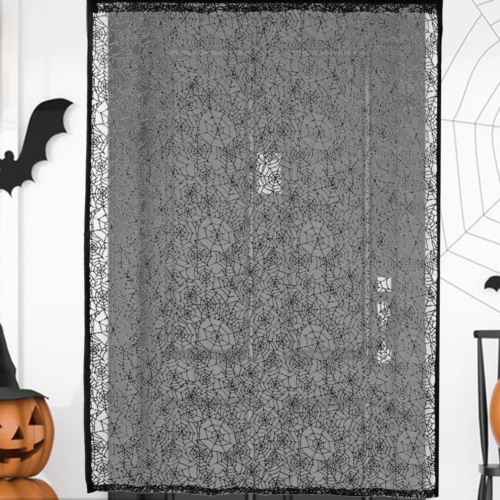 

100x140cm Anti mosquito Door Curtain Halloween Decor Polyester Material Festive Atmosphere Party Supplies Photo PropHaunted