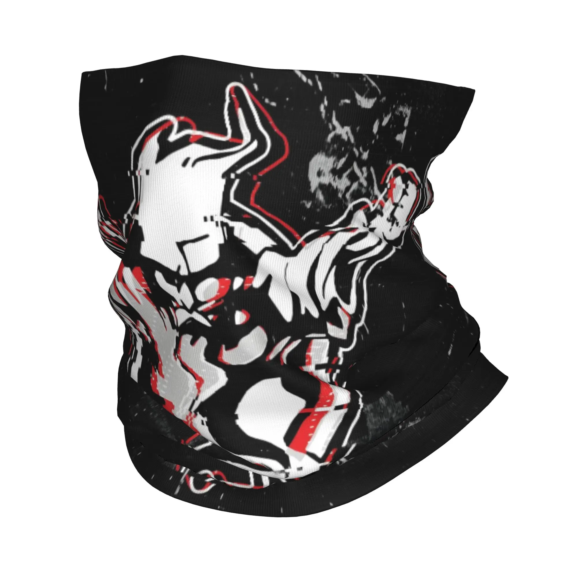 Custom T-Thundered Music Festival Neck Gaiter Men Women Windproof Winter Domed Hardcore Bandana Scarf for Hiking