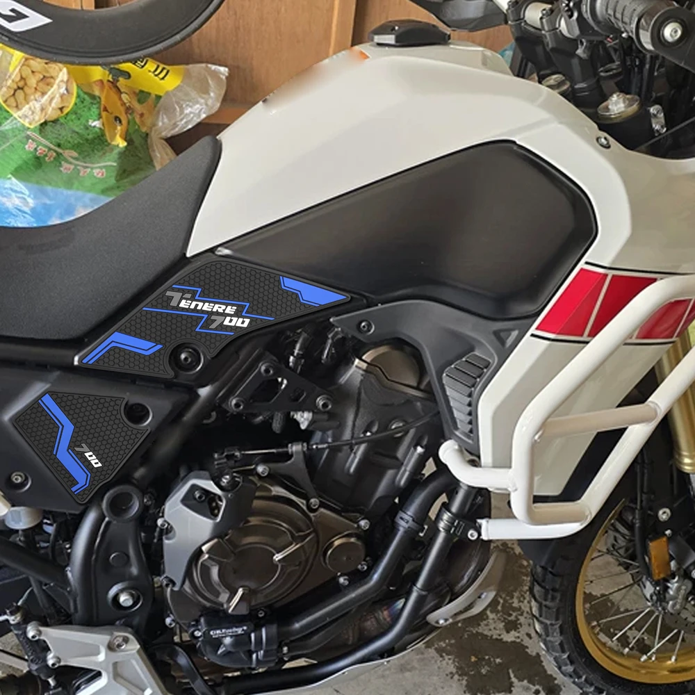 For YAMAHA TENERE700 T700 XTZ 700 2019-2020 2021 New Motorcycle fuel tank pad Sticker Gas Knee Grip Traction Side Pad Decal 2022 view 3