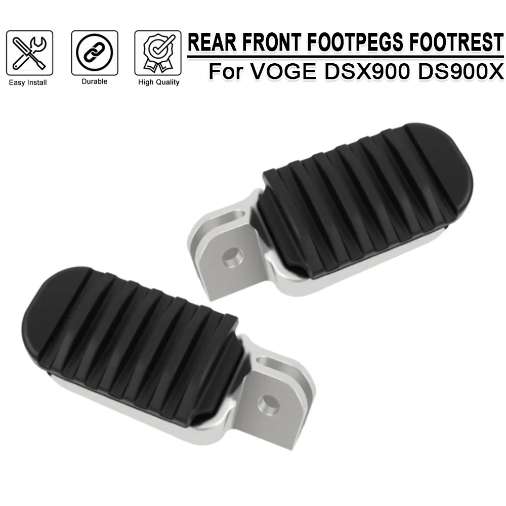 For VOGE DS900X DSX900 900DSX 900 DS900 X Motorcycle Footpegs Footrest Anti-Skid CNC Folding Foot Pegs Pedal Rest Front and Rear