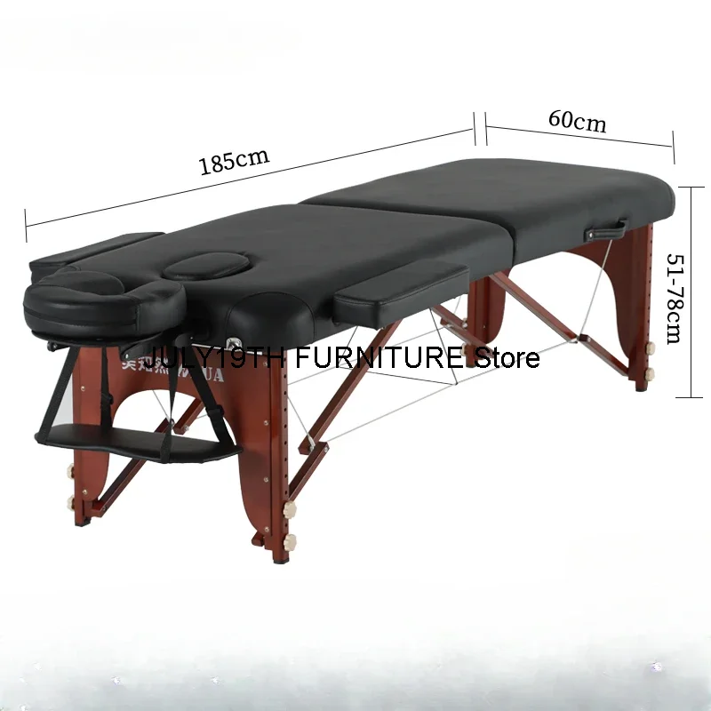 ポータブル家庭用マッサージベッド,折りたたみ式タトゥーベッド,美容院,スパ,バスルーム家具,wz50mb