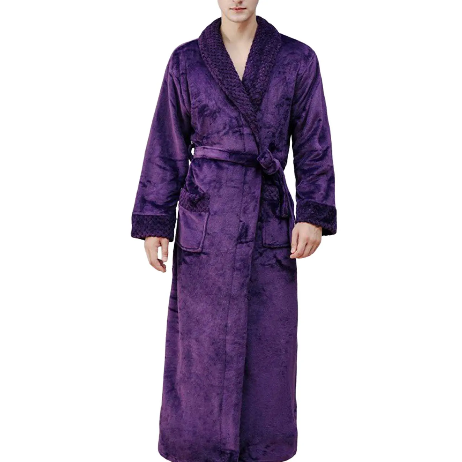 Soft Flannel Fleece Plush Robe Soft Fluffy Fleece Plush Long Hooded Robes n and Women