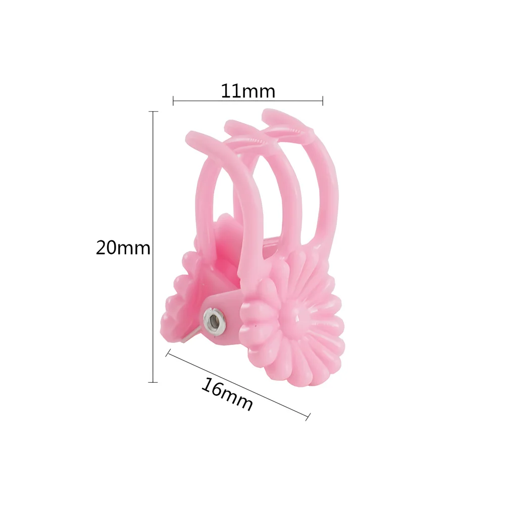 Transparent Garden Plant Clips Clear Plastic 6-Claw Orchid Clamp Flower Climbing Stem Butterfly Decorative Support