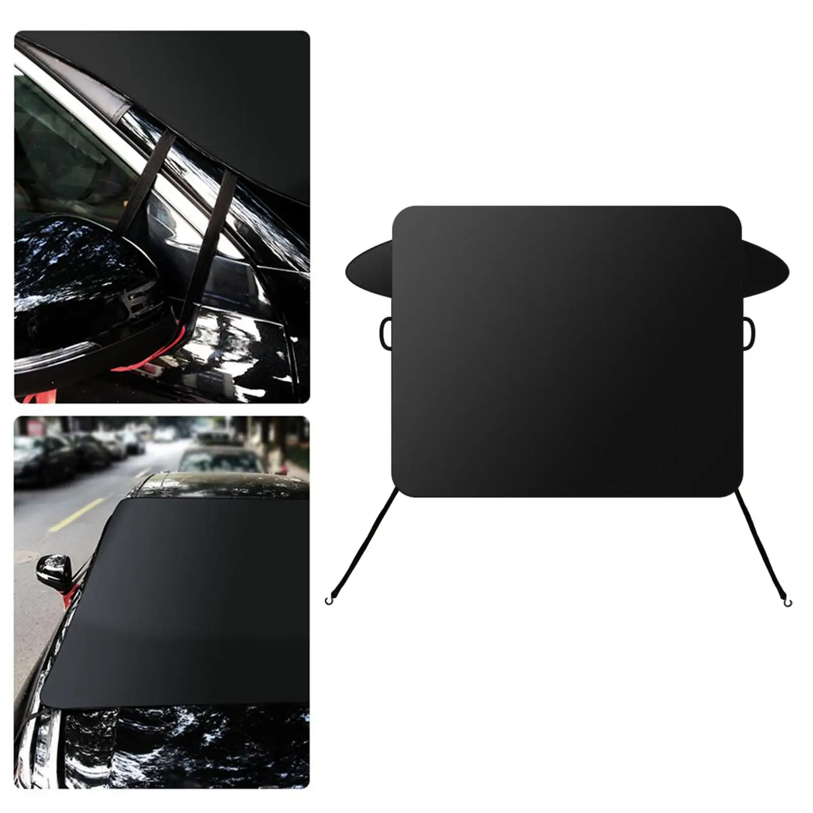 

Windproof Sunshade Cover Adjustable Protection Universal with Storage Bag Car