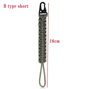 戰術傘繩掛繩戶外露營鑰匙圈求生EDC刀具鑰匙圈背包腰帶扣 6 最佳銷售 掛繩刀 - №5