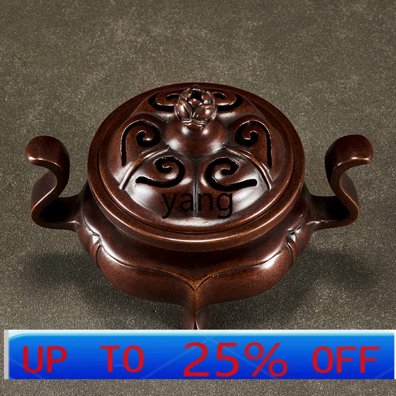 

Lhh Chaoguan Ear Begonia Smoke Burner Copper Incense Burner Large Handmade Copper Incense Burner