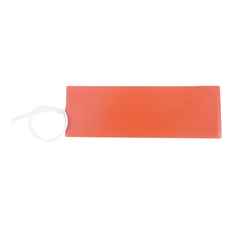 30W 12V 5x20cm Engine Oil Tank Silicone Heater Pad Rubber Heating Mat Warming