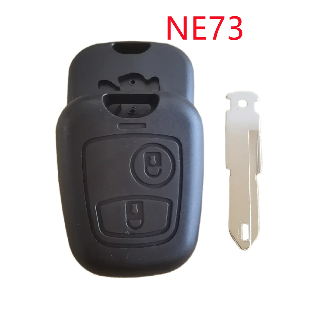 

10pcs/lot 2 Buttons Remote Key Shell Case for Peugeot 307/407 with VA2 Blade