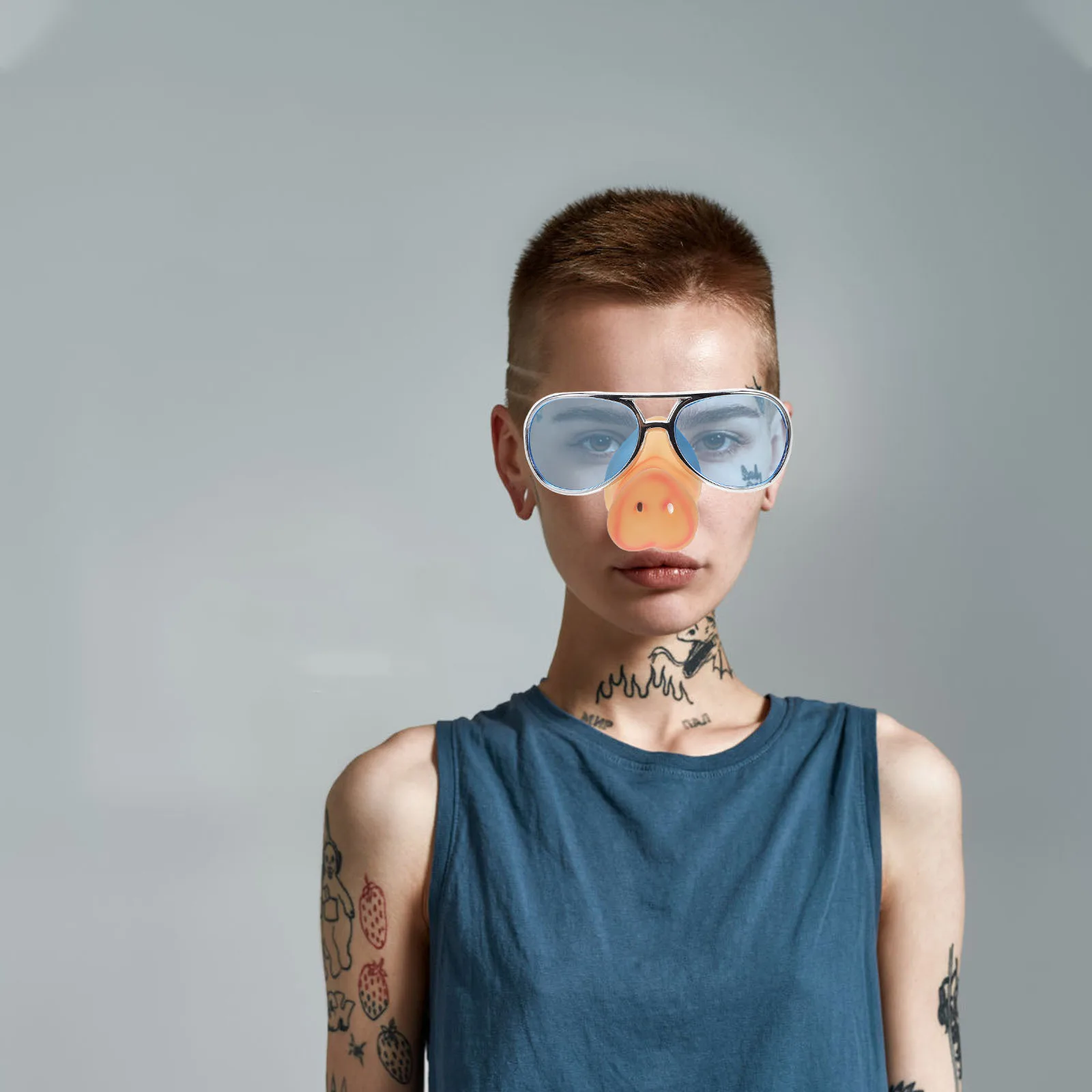 

Funny Pig Nose Glasses Novelty Party Sunglasses for Halloween Birthday Costume Dress Up Cosplay Photo Booth Props Comfortable