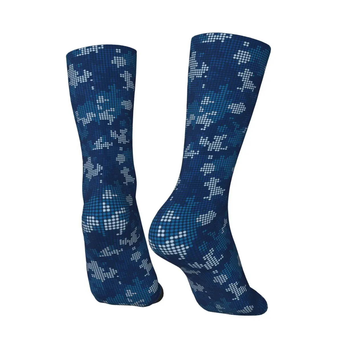 Navy Camouflage Texture Polka Dot Socks Fashion Stockings Autumn Anti Skid Men's Socks Comfortable Design Cycling Socks