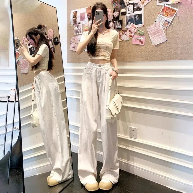 

Джинсы с высокой талией, винтажная одежда 90-х годов, большие размеры, большие пышные фигурки, женские джинсовые модные удобные базовые простые повседневные джинсы