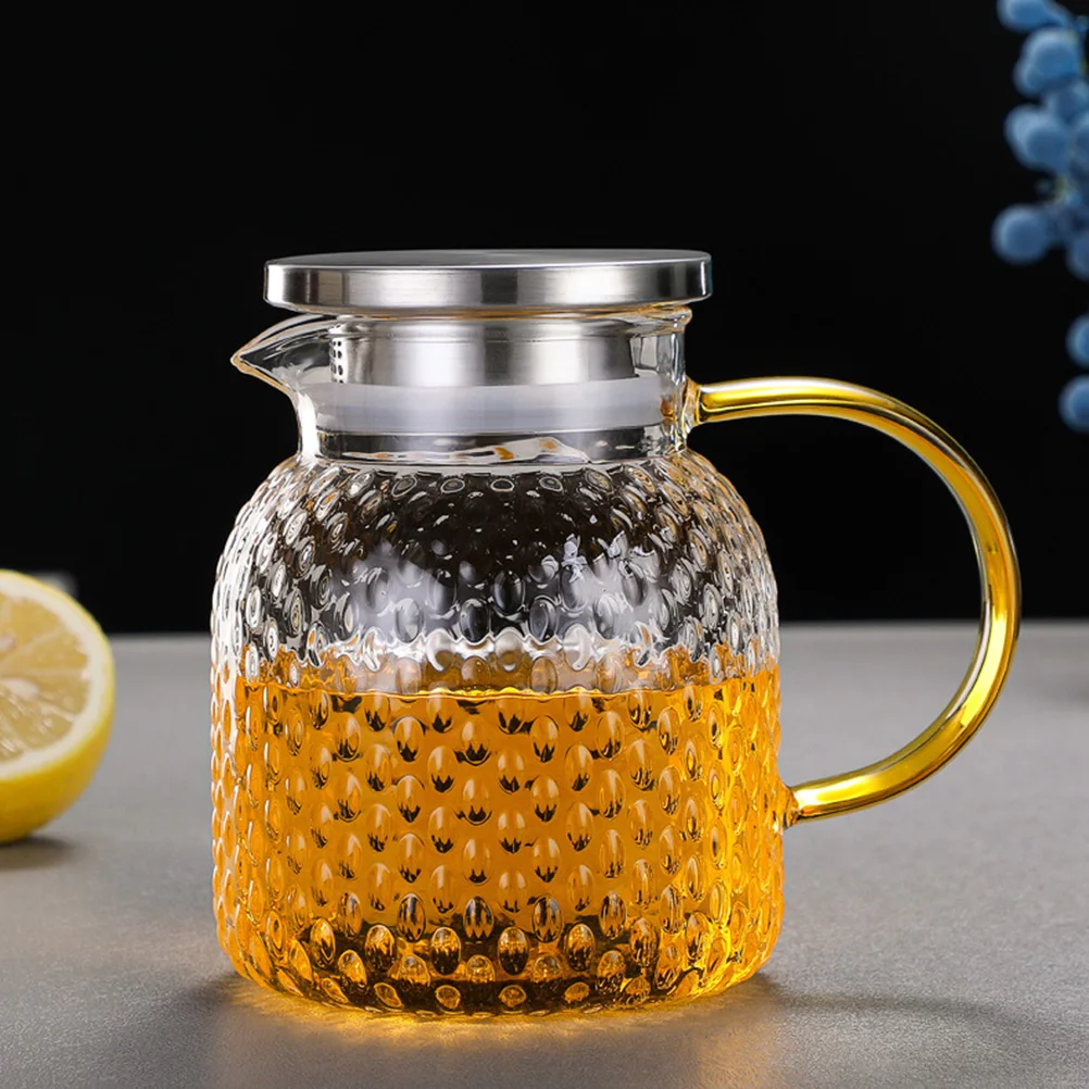 

2 Pcs Stainless Steel Pitcher Lid Water Jugs Kettle Pot Sealed Filter Design Double Outlet Tea Strainer Cover Replacement