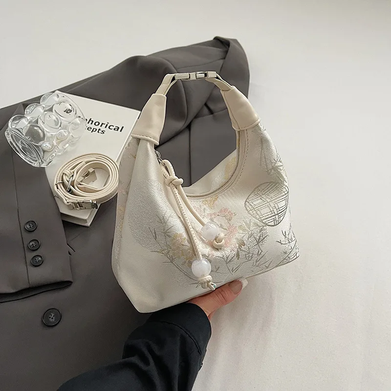 Popular New Chinese Style Handheld Bag for Women 2024 New Western style Cross border Shoulder Bag Versatile Crossbody Bag