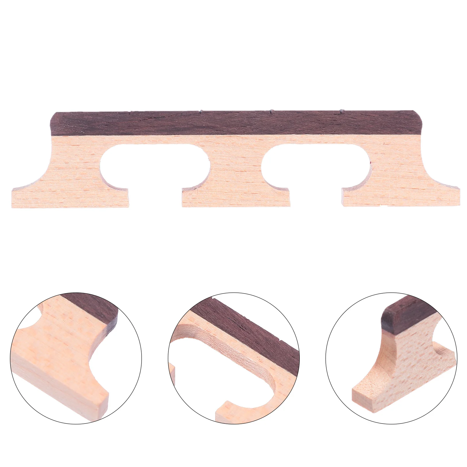 

4-String Maple Banjo Bridge Replacement Durable Wooden Three Legged Bridge for Banjo Guitar Accessory Stable Tone