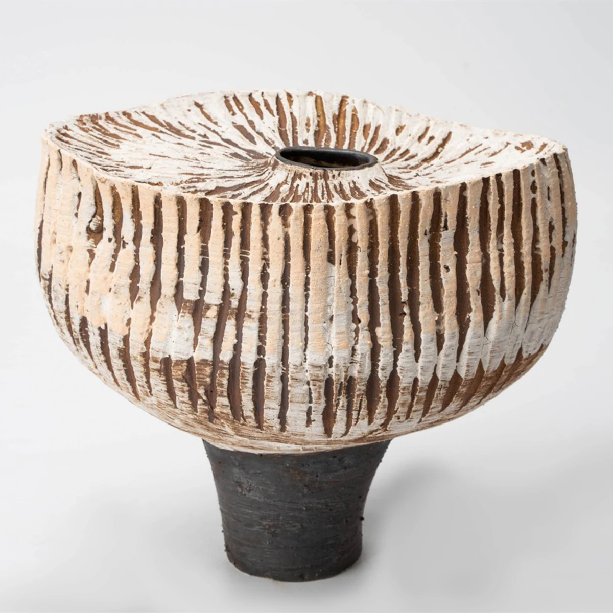 Ii* Handmade Vases Decor Home Accessories Vases for Interior Living Room Round CircleIrregular Shape Flower Vase (CML25)