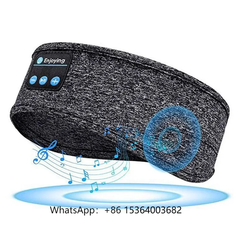 

TJXL-Ultra-Comfort Thin & Elastic Headband Wireless Sleep Mask Headphones for Side Sleepers Yoga & Meditation Sports Use
