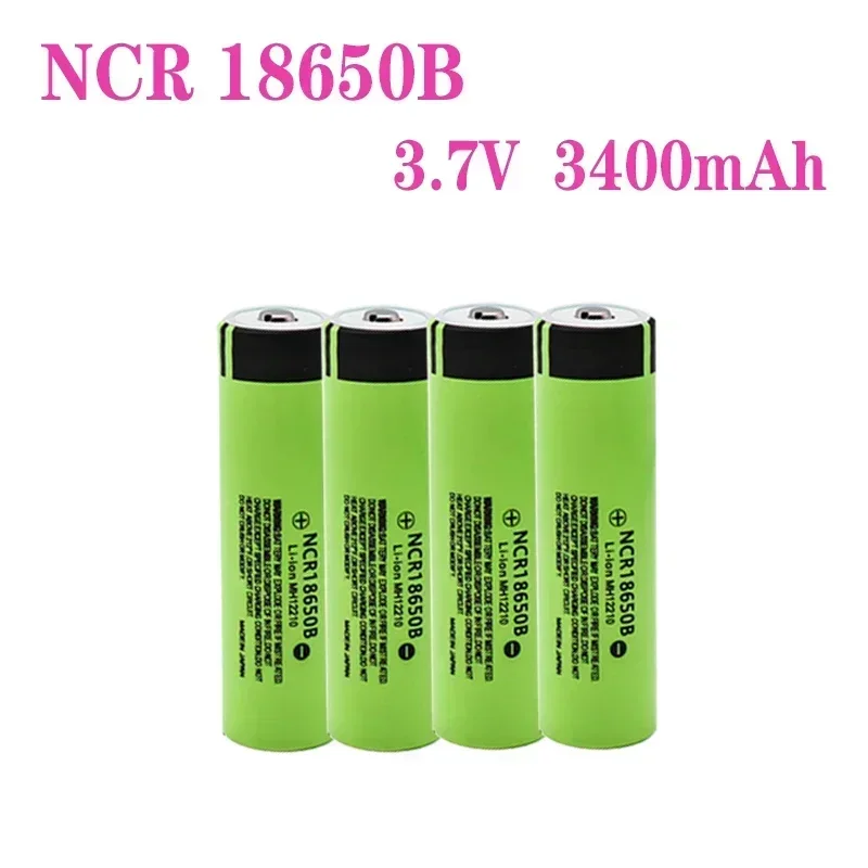 original 100% NCR 18650b 3.7v 3400mah batterie au lithium rechargeable pour lampe de poche Panasonic, nouveau 18650