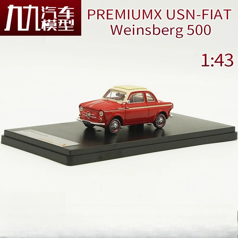 Diecast 1:43 Scale PREMIUMX USN-FIAT Weinsberg 500 Alloy Car Model