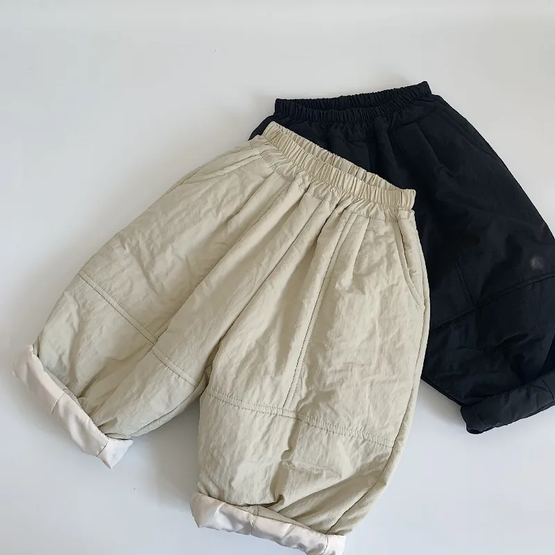Thickened Cotton Pants 2025 Winter New Style Loose Fitting Cotton Baby Winter Clothes, Warm and Casual Pants