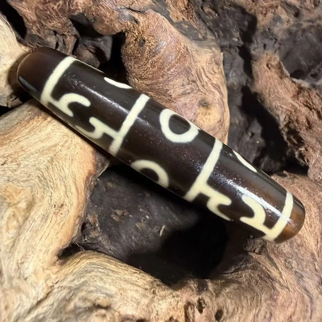 Lotus Master Artifact Special Totem Baojiang Weathering Vein Natural Agate Amulet Dzi Beads DIY Jewelry Making