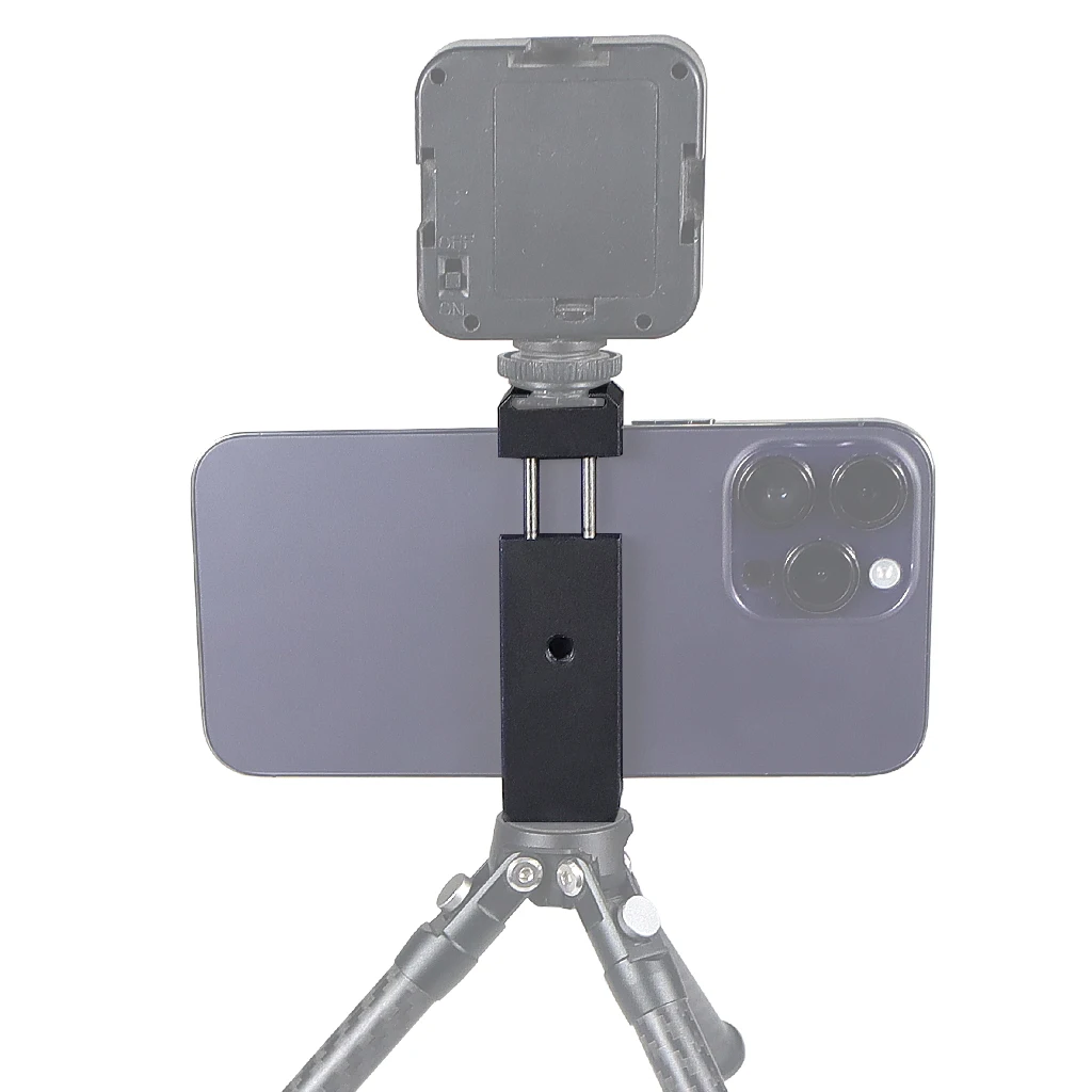 BGNing Aluminium Handy Stativ Halterung Klemmhalter Clip mit 1/4" Blitzschuh Halterung für Smartphone Vlog Licht Video Zubehör – Detail 15