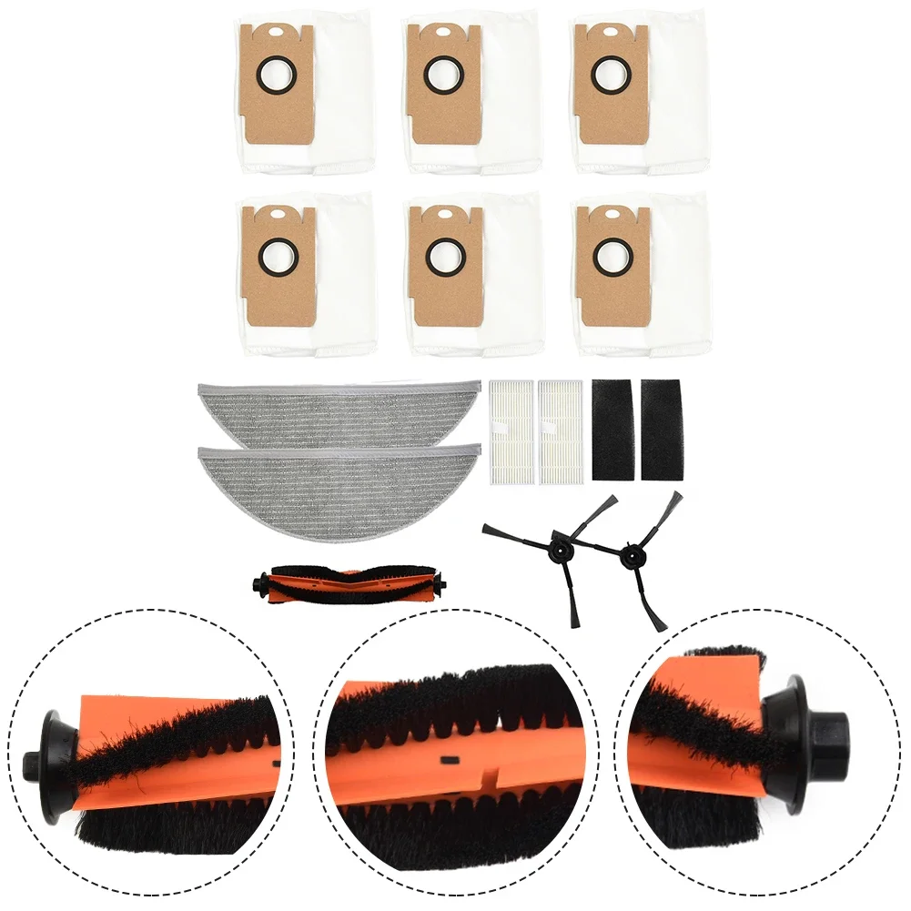 1 Set Roller Brush Filters Side Brushe Dust Bag Kit For Imou Robot Vacuum Cleaner Mop Cloth Mopping Cloth Sweeper Cleaning Tools