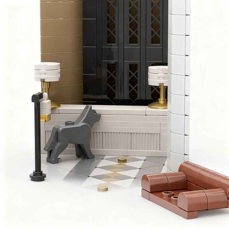 5077pcs MOC Modular Buildings John Wick Continental Hotel Model Building Blocks Toys Collection Idea Creative Display Assemble - view 4