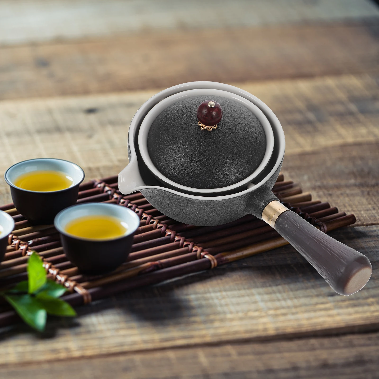 

Side Pot Tea Boiling Container Kettle Small Heating Teapot Stainless Steel Long Handle Filter