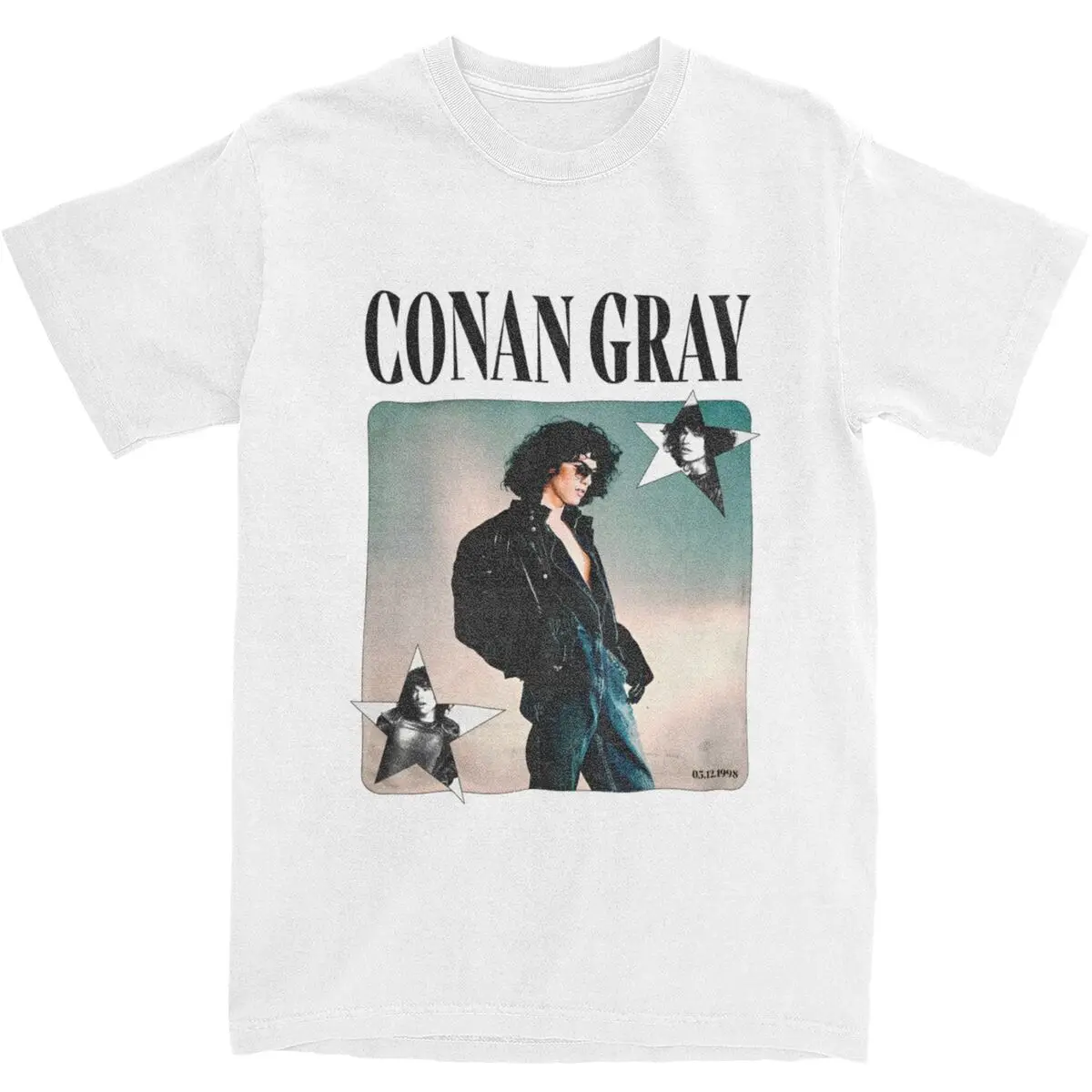 Found Heaven Conan Gray Music Album T Shirt American Singer T-Shirts Short Sleeve Tops Summer Cotton O Neck Plus Size Clothing