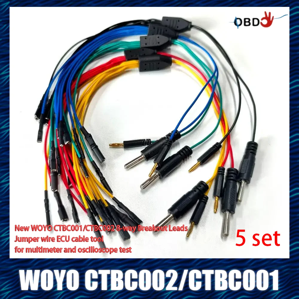 

2025 WOYO CTBC002/CTBC001 ECU Breakout Leads Jumper Cable for Automotive Diagnostic Oscilloscope Line Cable DIY Connection