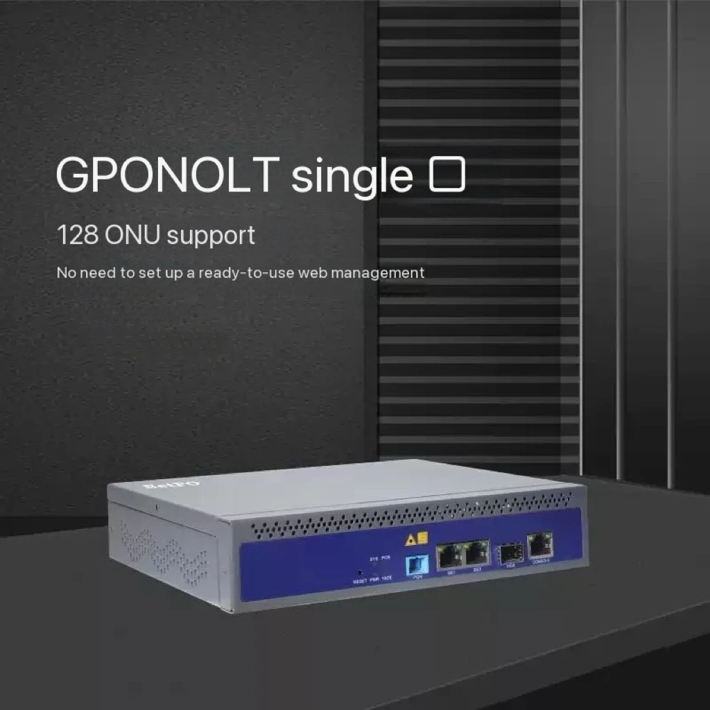 

FTTH GPON OLT Теленет CLI Функция управления WEB 1-портовый GPON OLT однопортовый gpon olt GPON OLT 1:128 Совместимый XPON GPON ONU