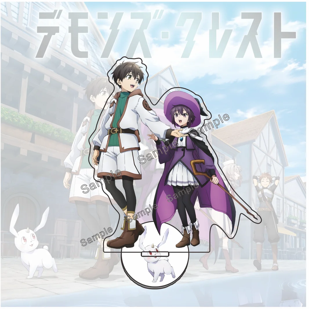 Anime Demons Crest Acrylic Figure 15cm Desktop Decoration Key Chain Collectible Model Toy Gift for Anime Fans