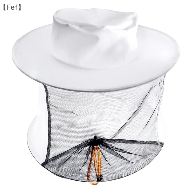 Black &White Patchwork Gauze Mesh Mask Dome Enlarged Anti Bee Cap Beekeeping Hat .Face Shield Insect Repellent Cap