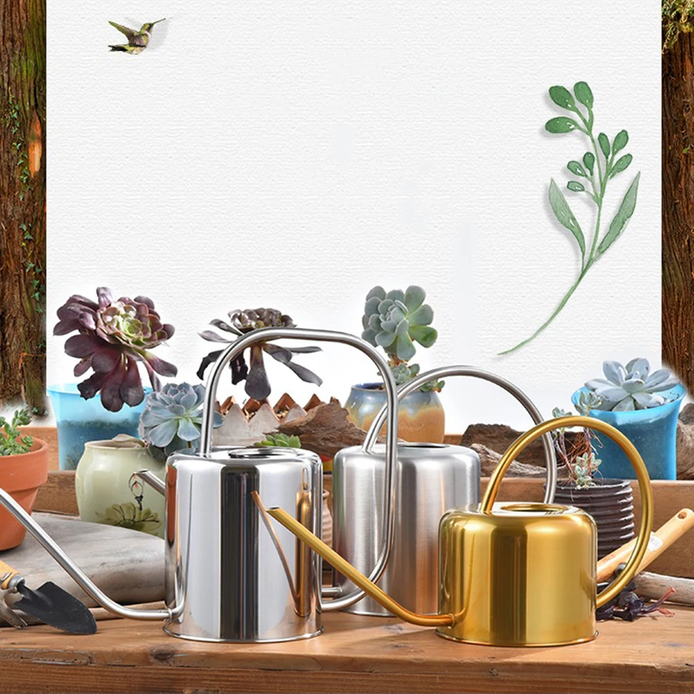 

Water Can Stainless Steel Watering Indoor Plant House Spray Bottle Spout Plants