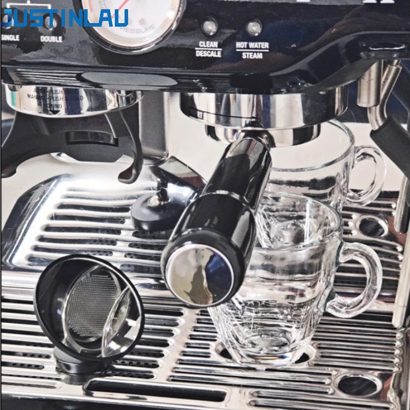 JUSTINLAU 360 ° Portafilter Lens Flow Observation Magnetic Coffee Accessories Espresso Extraction Lens Barista Observation Tool