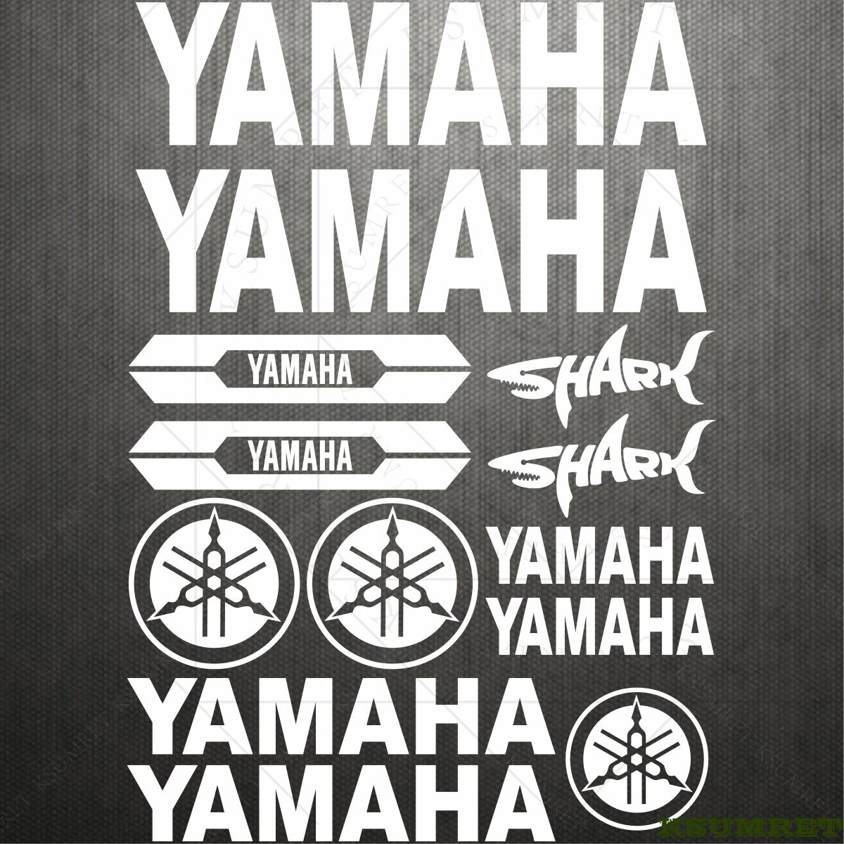 Yamaha Sticker Logo Motorcycle Stickers Helmet Reflective Vinyl Decal Kit