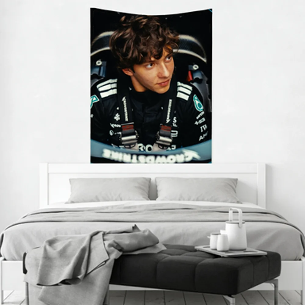 Kimi Racing Formula-F1 A-Antonelli Tapestry Wall Decor Baby Room Party Hanging Background Cloth for Room Decoration