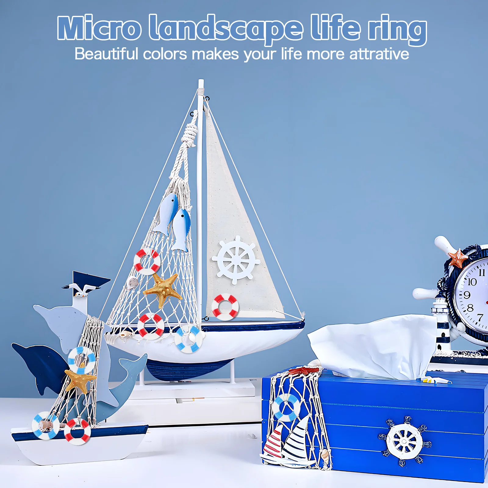 

10 шт., микропейзаж, спасательный круг, прочный спасательный круг из смолы, украшение для дома, вечеринки, морское мини-украшение, кольцо для плавания, декор