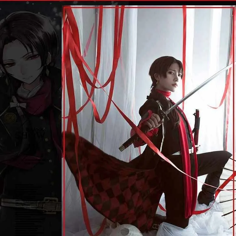 

Touken Ranbu Online Косплей kashuu kiyomitsu yamatonokami yasuso quimono Хэллоуин вечеринка бумага в костюме