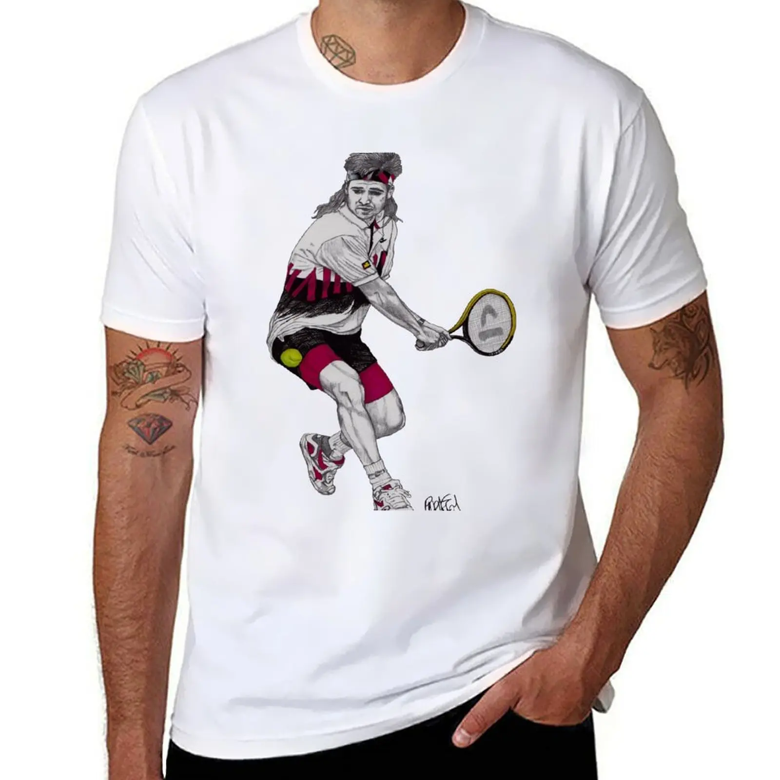 

Tennis Agassi T-Shirt man t shirt luxury man tshirt T-Shirt